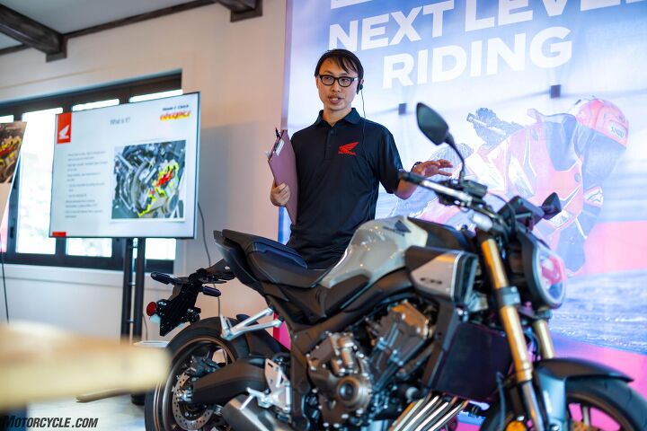 You don’t usually get to meet the person in charge of a motorcycle model – or component, in this case. Having joined Honda in 2009, Junya Ono was on the team developing the E-Clutch in 2014. This is the first project he’s taken the lead on during his time at Honda.