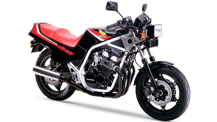 The very first CBR series models, the 1983 CBR400F.