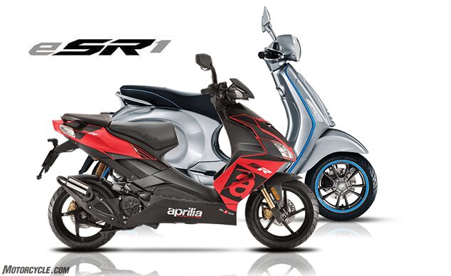 Piaggio's "eSR1" Trademark Filing Hints at an Electric Aprilia Scooter