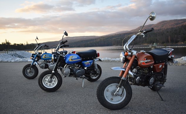 Slow Adults MMC (Mini Motorcycle Club) On Honda Mini Trails