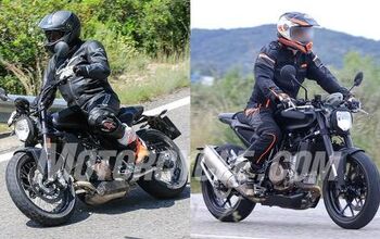 2018 Husqvarna Svartpilen 701 and Vitpilen 701 Spied